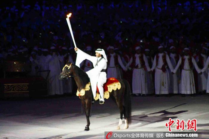 多哈亚运会点火仪式。图片来源：Osports全体育图片社
